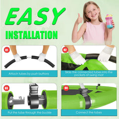 Hotjump quick-install saucer swing ready for instant outdoor play