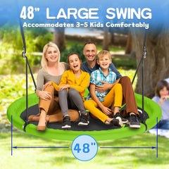 Hotjump saucer swing with adjustable straps for easy height changes