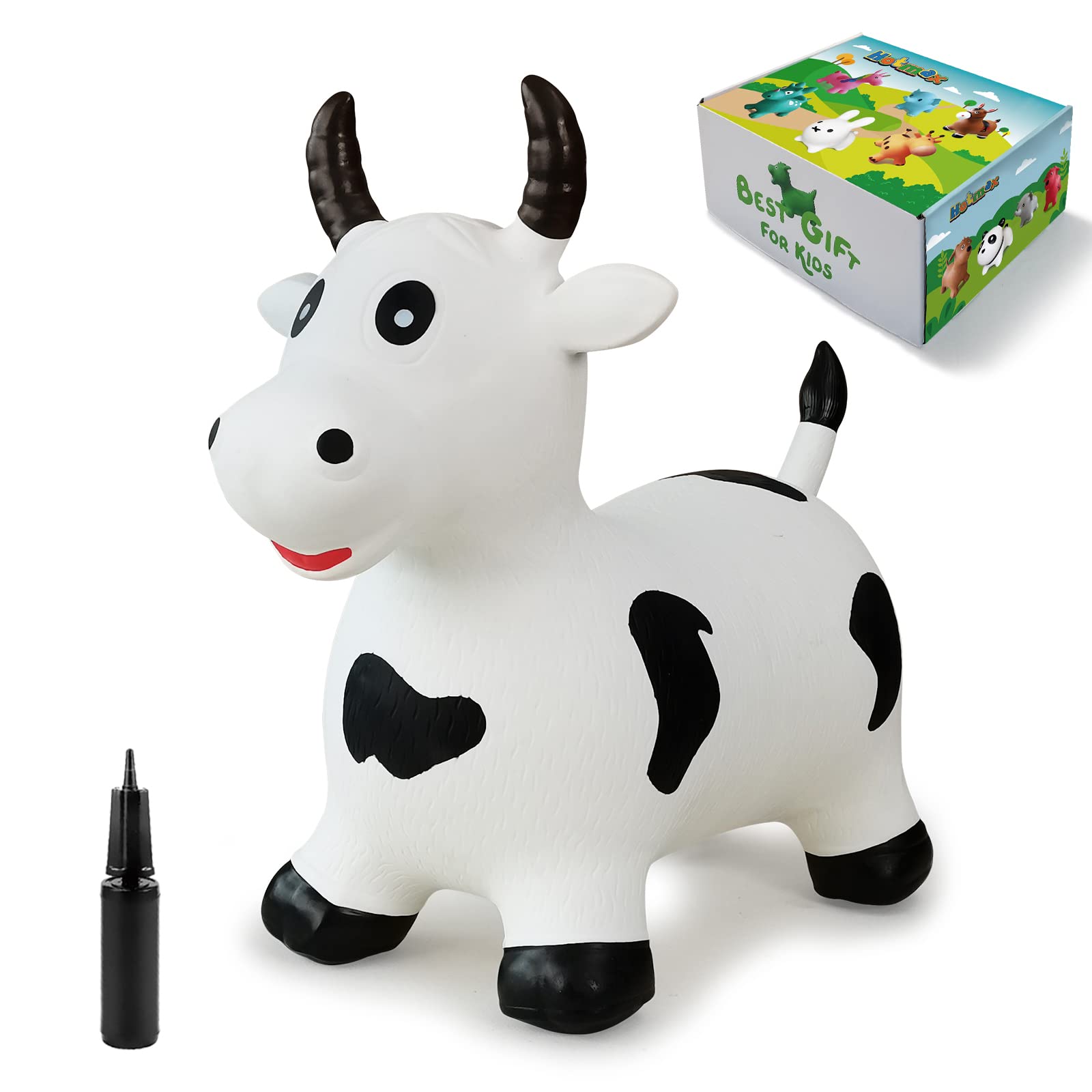 HotMax white cow hopper ready for imaginative farm role-play