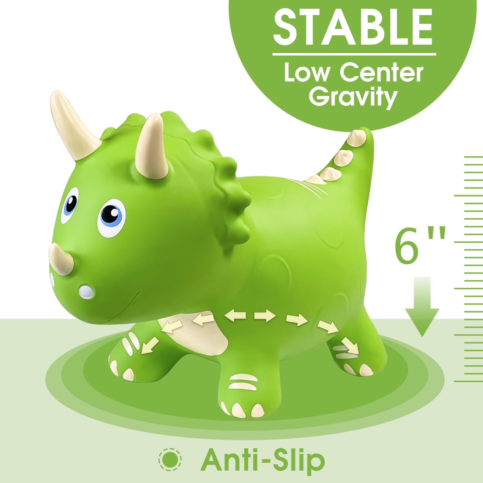 HotMax dinosaur bouncy horse kids playing promotes imaginative adventures and activity