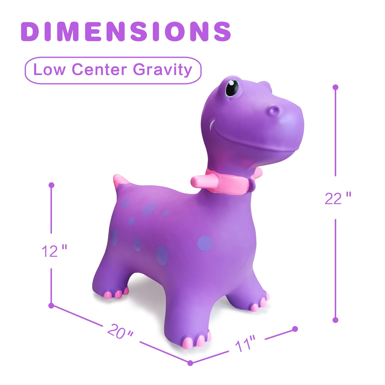 HotMax Dinosaur Hopper inflatable ride-on ideal for active play.