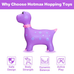 HotMax Dinosaur Hopper with safety handlebars supporting stable bouncing.