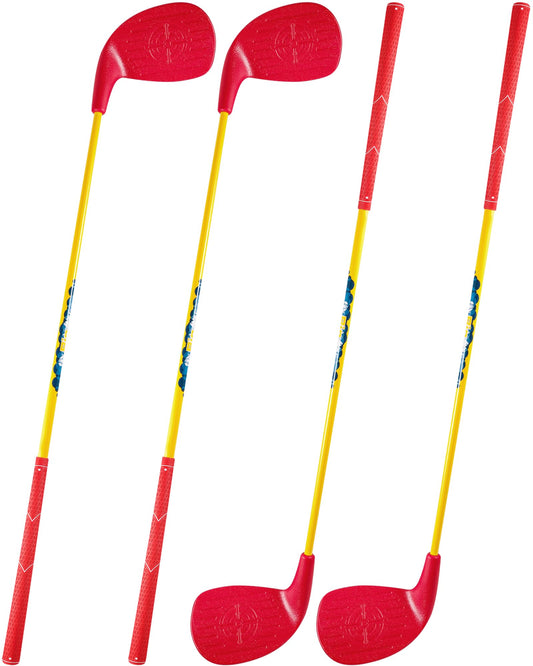 HOTWIND 4-pack red golf clubs with oversized heads for easy backyard play