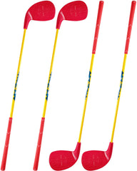 HOTWIND 4-pack red golf clubs with oversized heads for easy backyard play