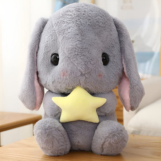 HOUPU white-carrot design plush rabbit ideal as Easter decoration