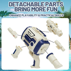 Houscly Bubble Gun rechargeable battery provides extended playtime without recharging interruptions.