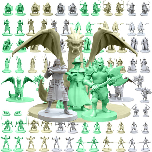 House of Bodian Mythical Heroes mini figures front pack for quick table battles