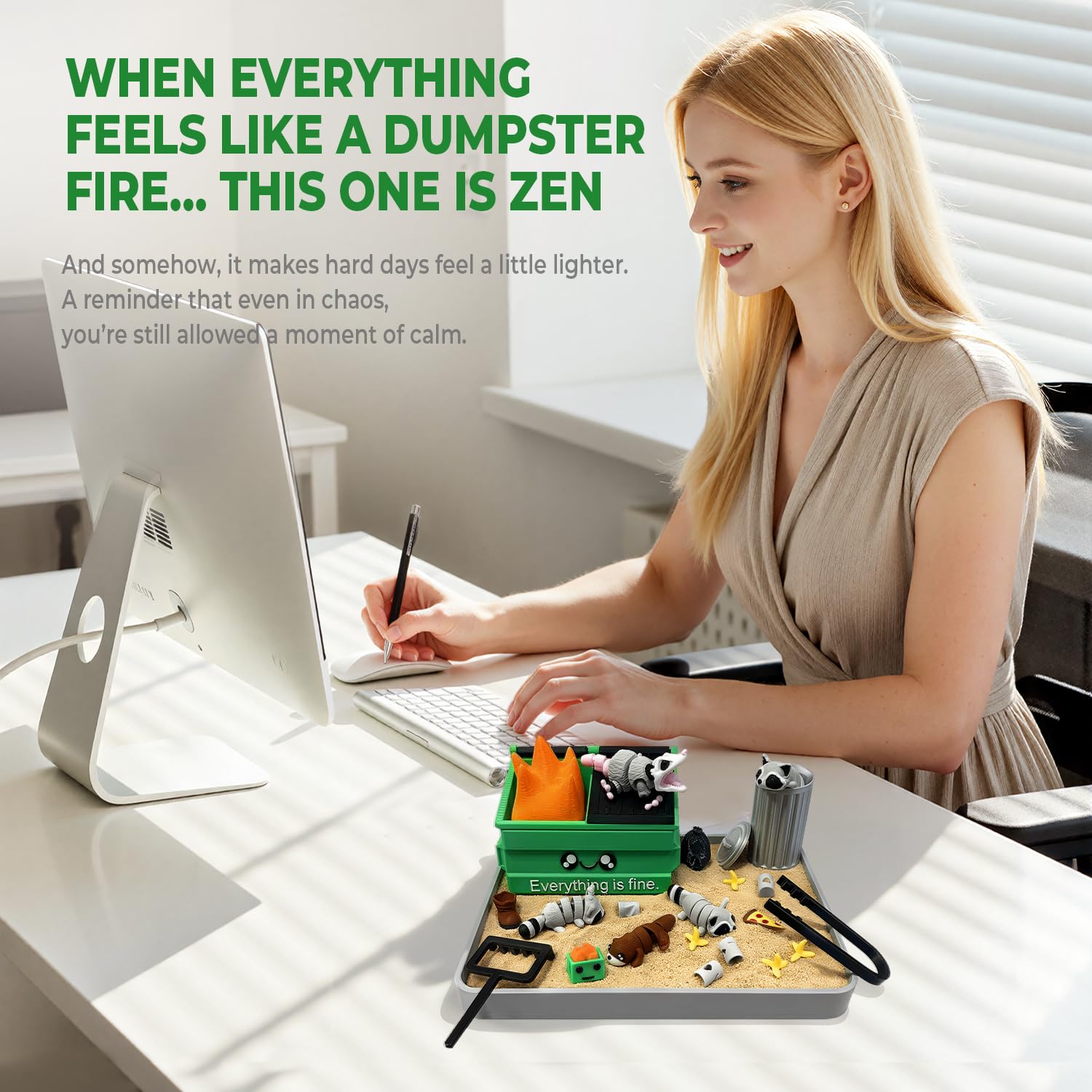 Compact HouseBegan desk accessory ready to brighten any workspace.