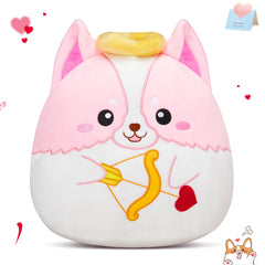 Houwsbaby Cupid dog plush pillow front view for cozy hugs