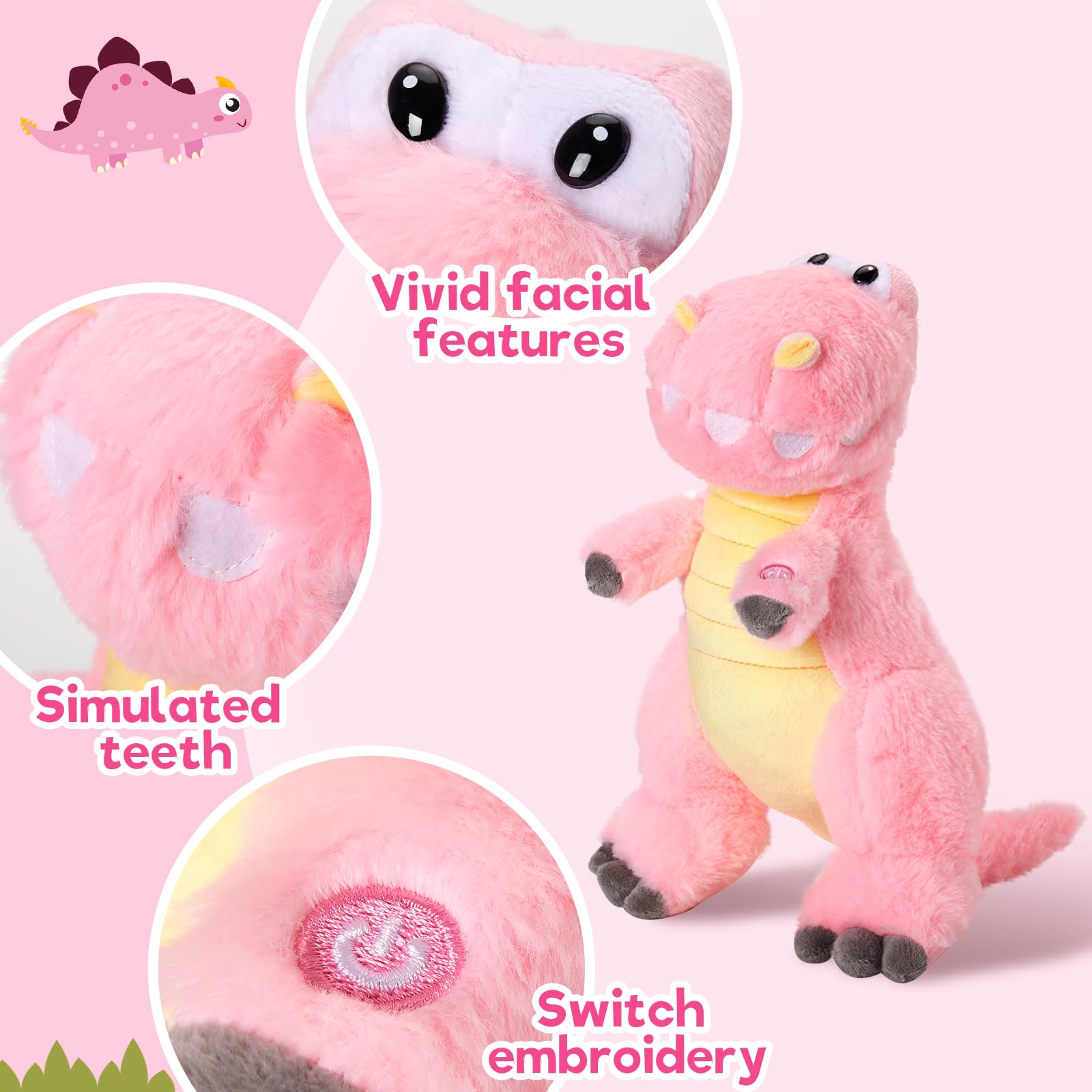 Houwsbaby soft plush body offers comforting hugs during playtime or bedtime.