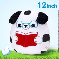 Houwsbaby glow-in-the-dark dog plush with 15-minute timer supports safe night lighting