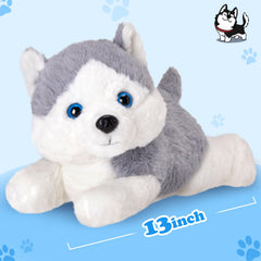 Houwsbaby gray husky night light glows softly at bedtime