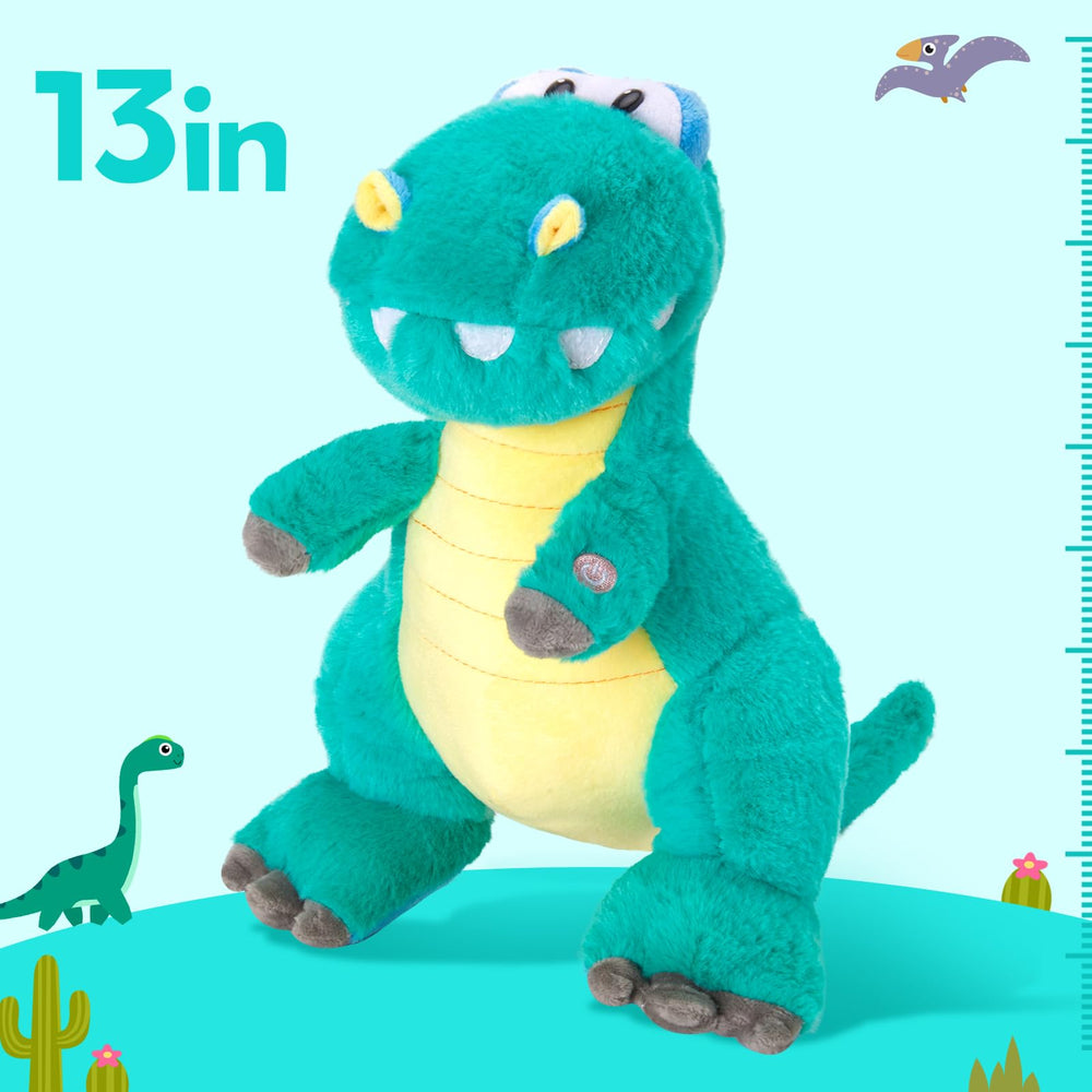 Houwsbaby green LED dino body glows in color, creating a calming nighttime ambiance