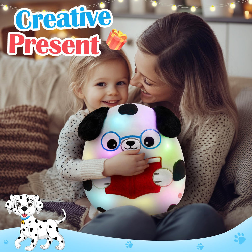 Houwsbaby holiday glow dog plush makes a charming gift for celebrations