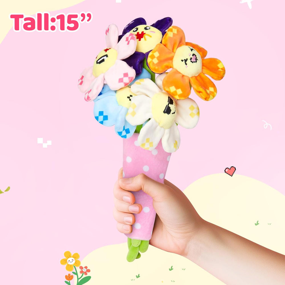 Houwsbaby Pixel Flower Bouquet in Living Room brightens any space