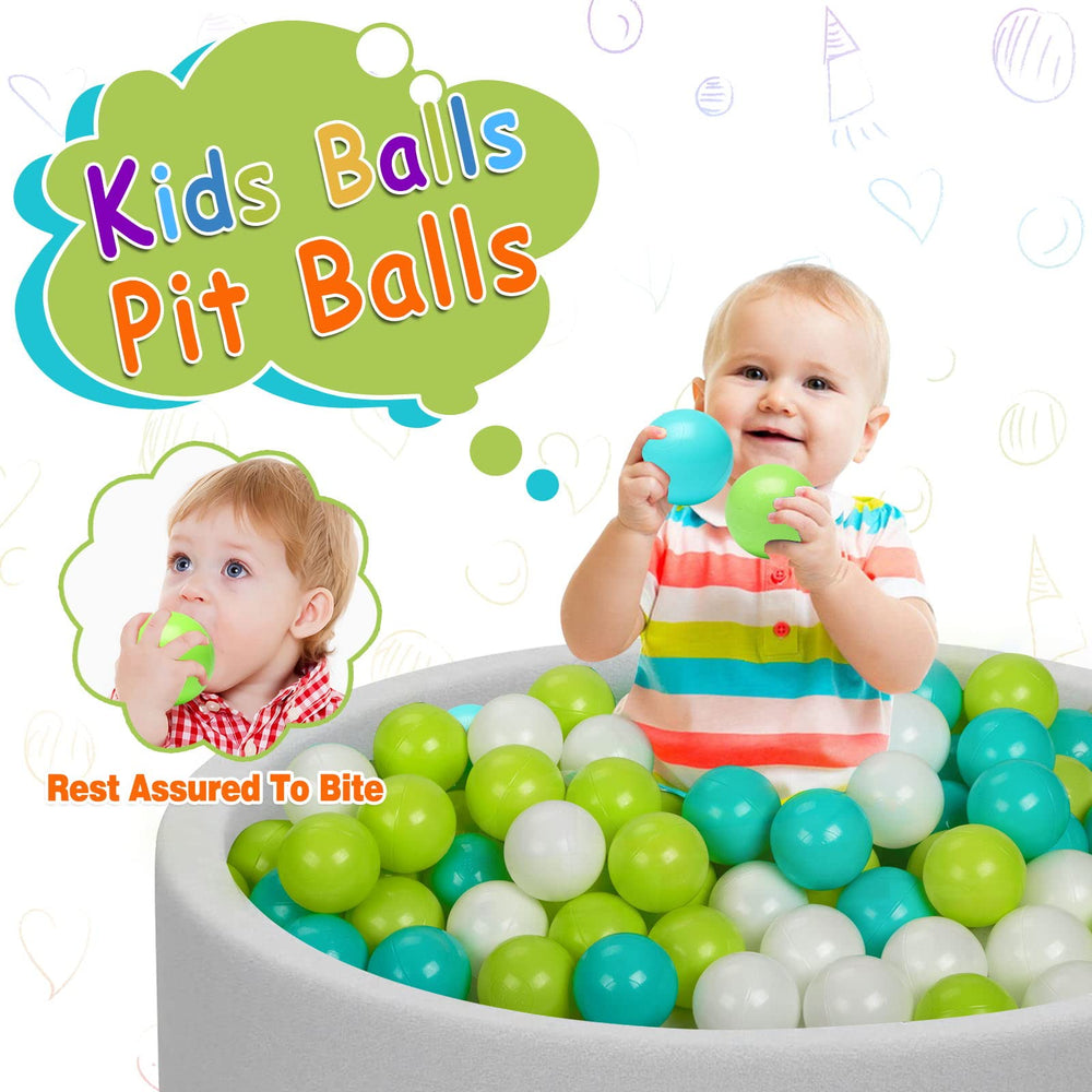 Hovenlay balls in a playpen supporting creative, safe play.