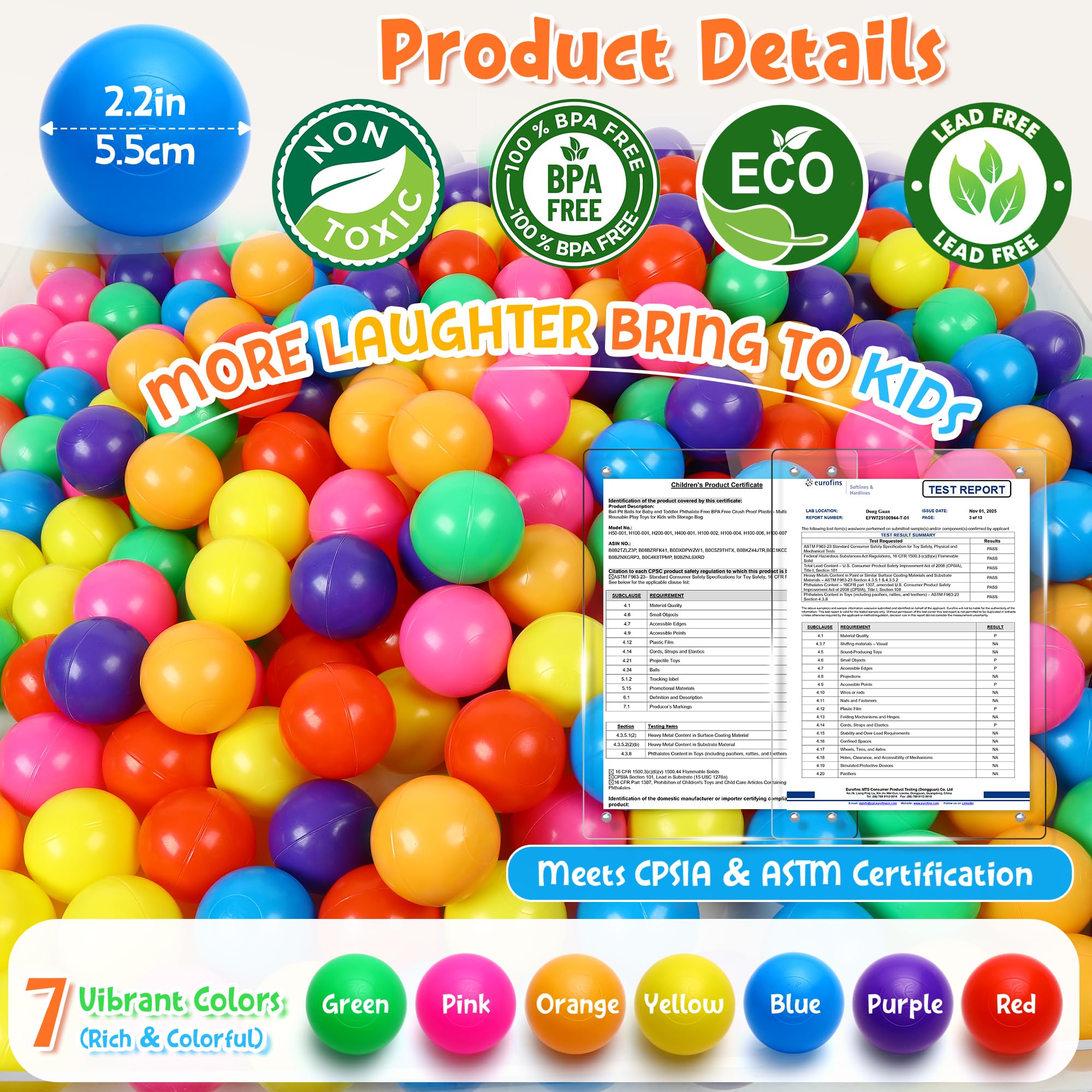 Hovenlay red ball pit ball for high visibility and easy spotting during play.