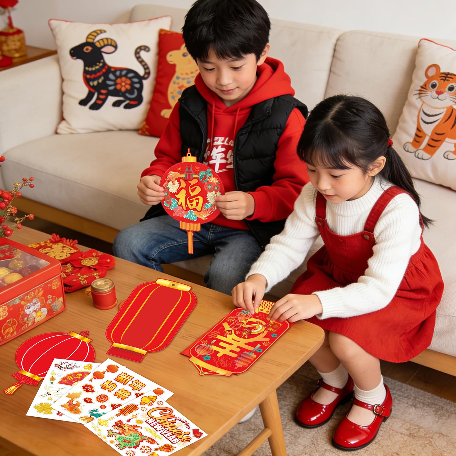 HOWAF family-friendly Lunar New Year crafts for home and classroom