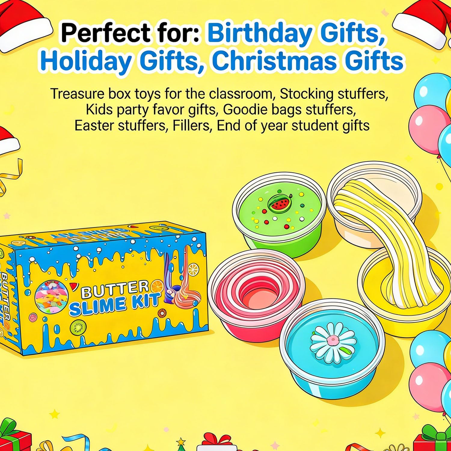 Howlaiwoo party-favor slime set makes kids' celebrations more colorful