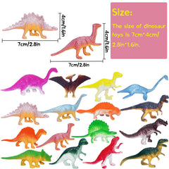HOXBUR 2-3 inch dinos fit small hands for easy play