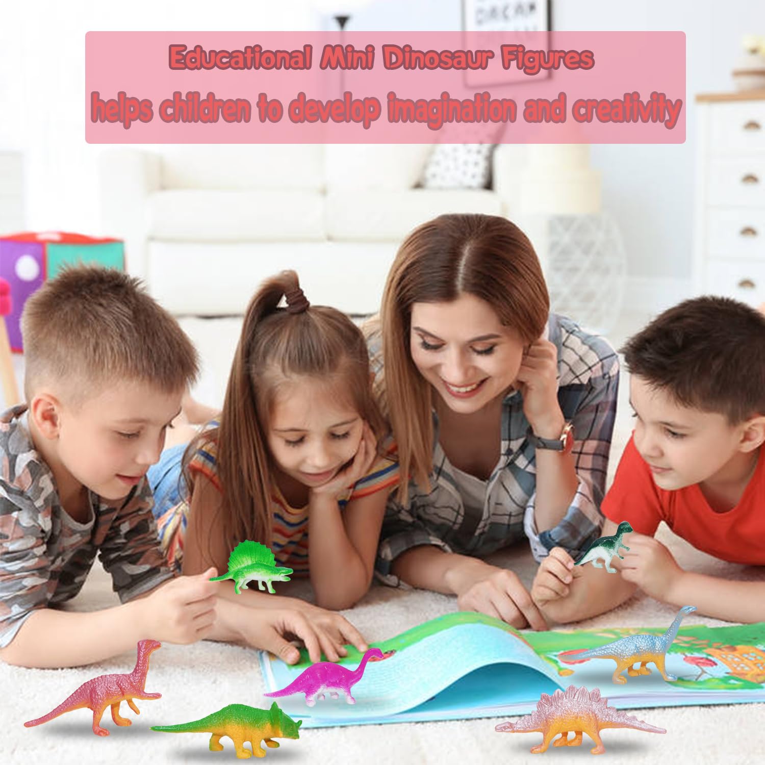 HOXBUR 16-dinosaur assortment for decorating and gifting