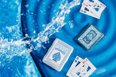 Hoyle versatile plastic cards suit family and casual poker.