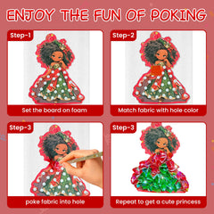 HOYON GP Poke Art Kit color squares—vibrant fabrics for color-matching creativity