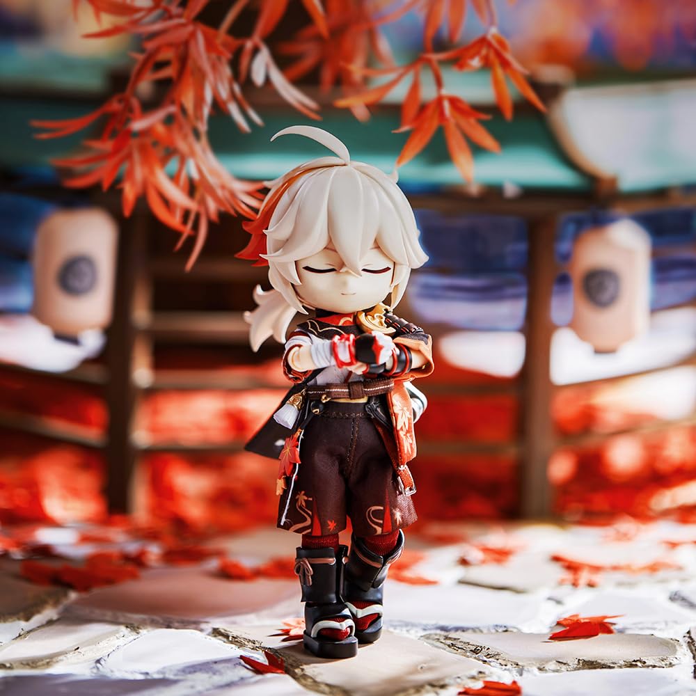 HOYOVERSE Kaedehara Kazuha dress-up action figure packaging included for easy setup.