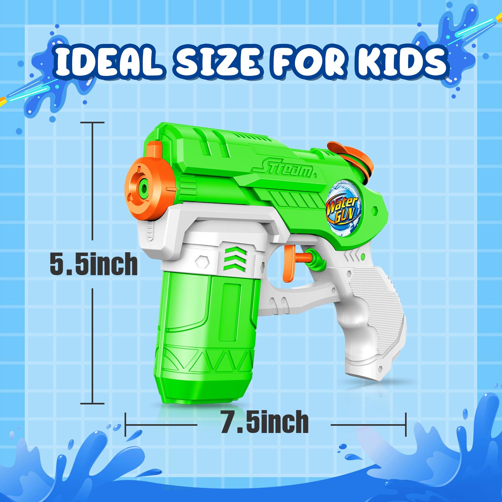 HozHoy squirt guns bright colors boost pool party excitement and backyard games.