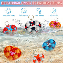 HOZKEAP heart fidget bubble keychain safe for children to squeeze
