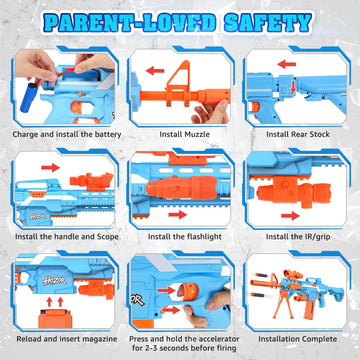 Hozor TriFireX blue and orange finish ideal for outdoor play
