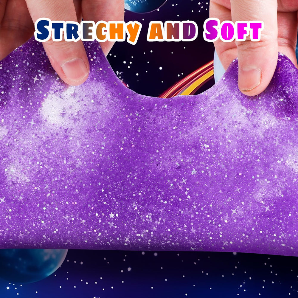 HPLTLKY Galaxy Star Slime's vibrant purple color sparks creative exploration.