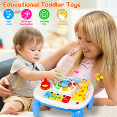 HQXBNBY musical learning table with lights and tunes for engaging play.