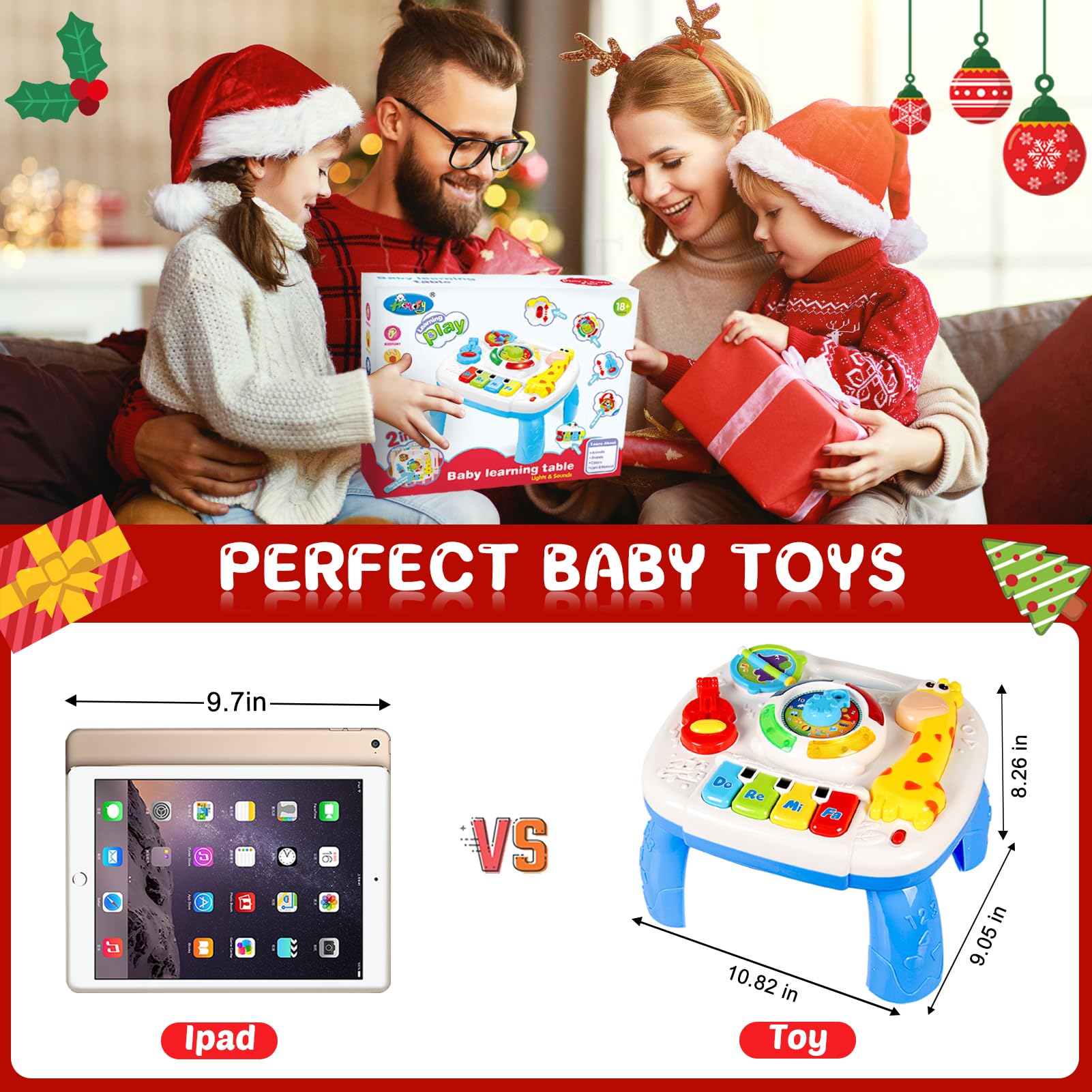 HQXBNBY gift-ready toy for 1-3 year olds.