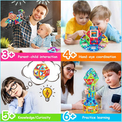 HQXBNBY Magnetic Tiles meteor construction supports imaginative storytelling and spatial planning.