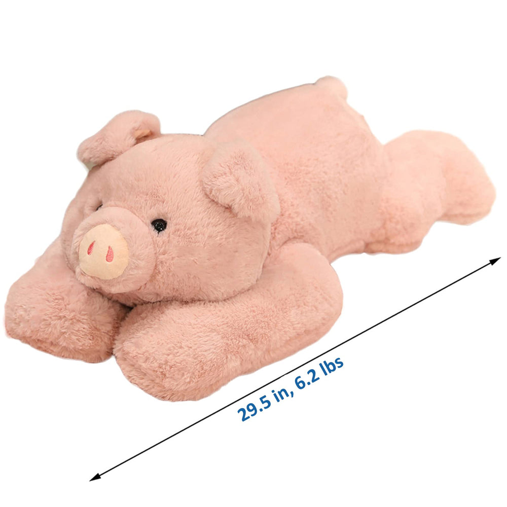 Hronsa weighted pig plush front feet with down cotton detail