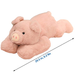 Hronsa weighted pig plush front feet with down cotton detail