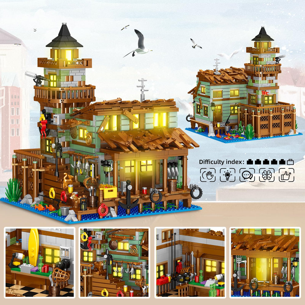 HSANHE Fishing Village Store House exterior architecture invites hands-on learning through building exploration.