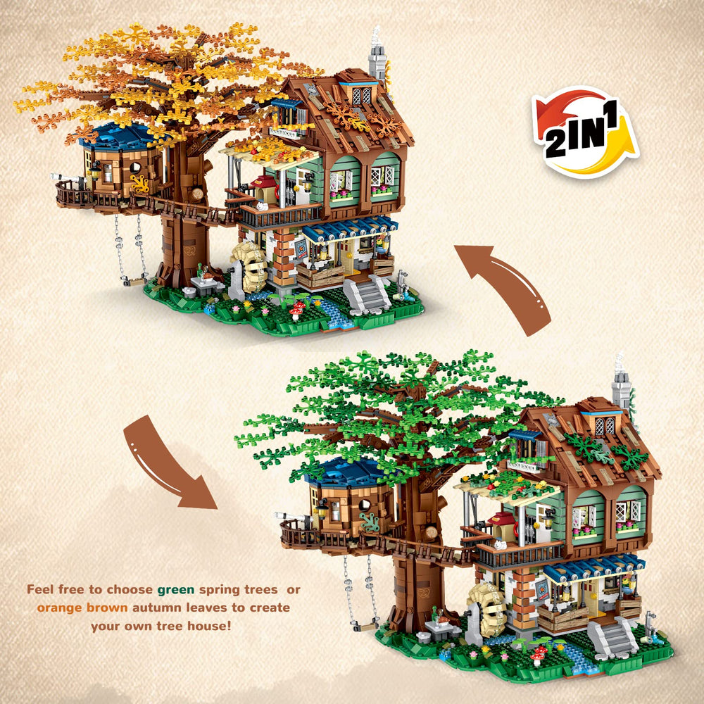 HSANHE Idea Tree House 4761 pieces emphasized for adult-level building challenge