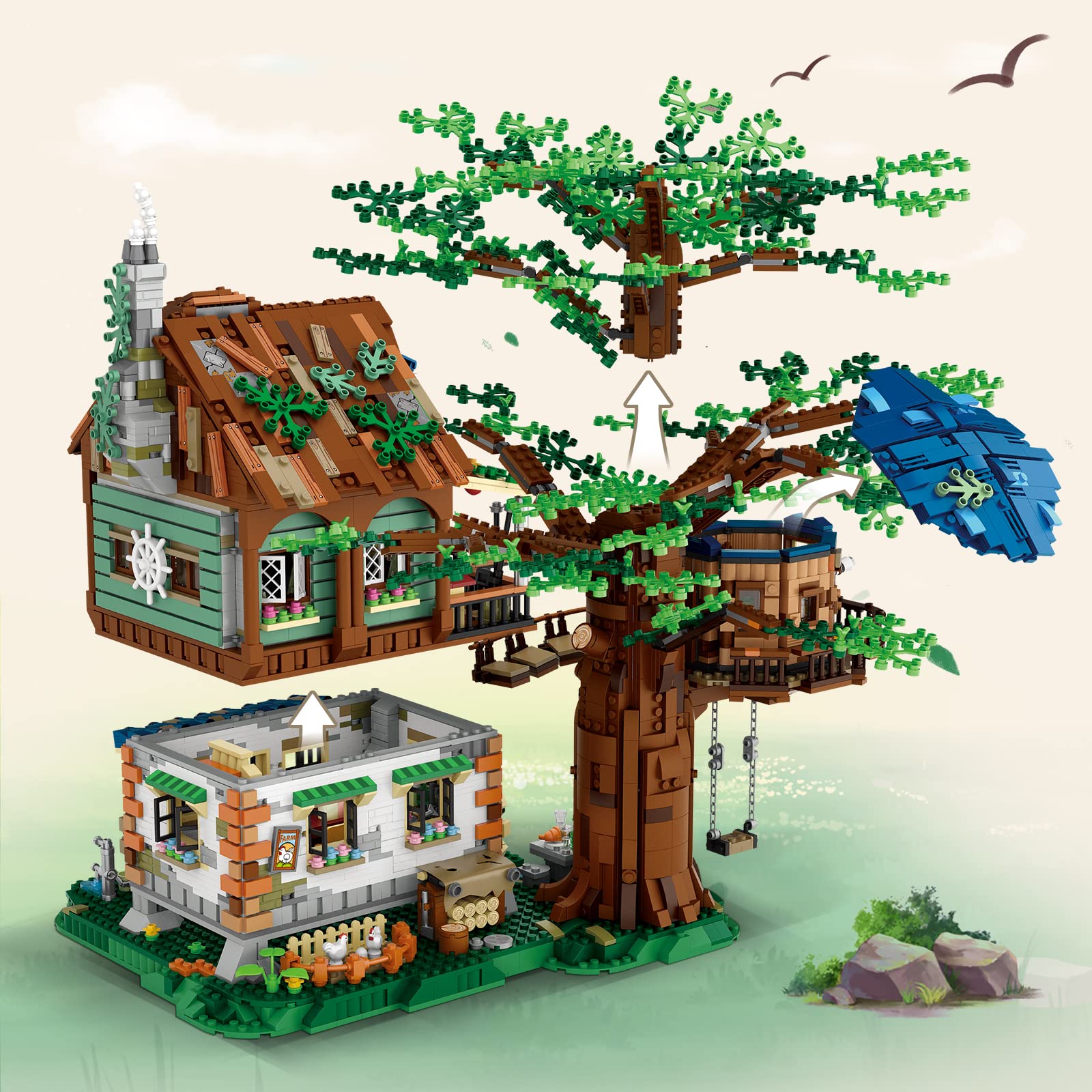 HSANHE Idea Tree House summer leaves capture vibrant seasonal accents