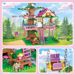 HSANHE Tree House Building Set 504 pieces enables detailed, complete builds