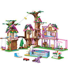HSANHE Tree House Building Set forest house boosts imaginative play and teamwork