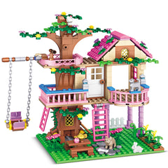 HSANHE Tree House Building Set forest treehouse image highlights imaginative forest play