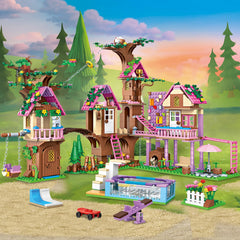HSANHE Tree House Building Set invites kids to collaborative play and storytelling