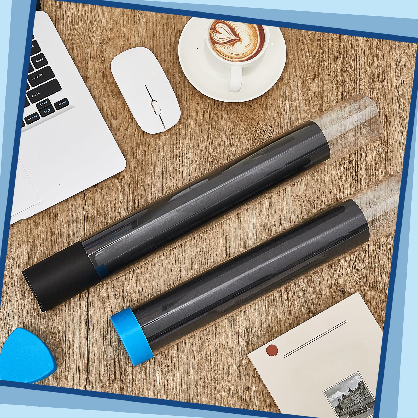 Hsei eight-piece prism tubes set keeps collection organized.