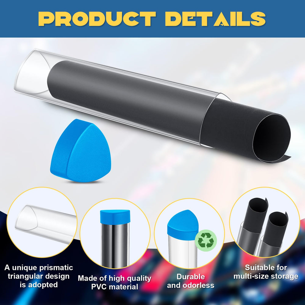 Hsei prism cap end protects contents and blocks dust during transport.