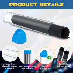 Hsei prism cap end protects contents and blocks dust during transport.