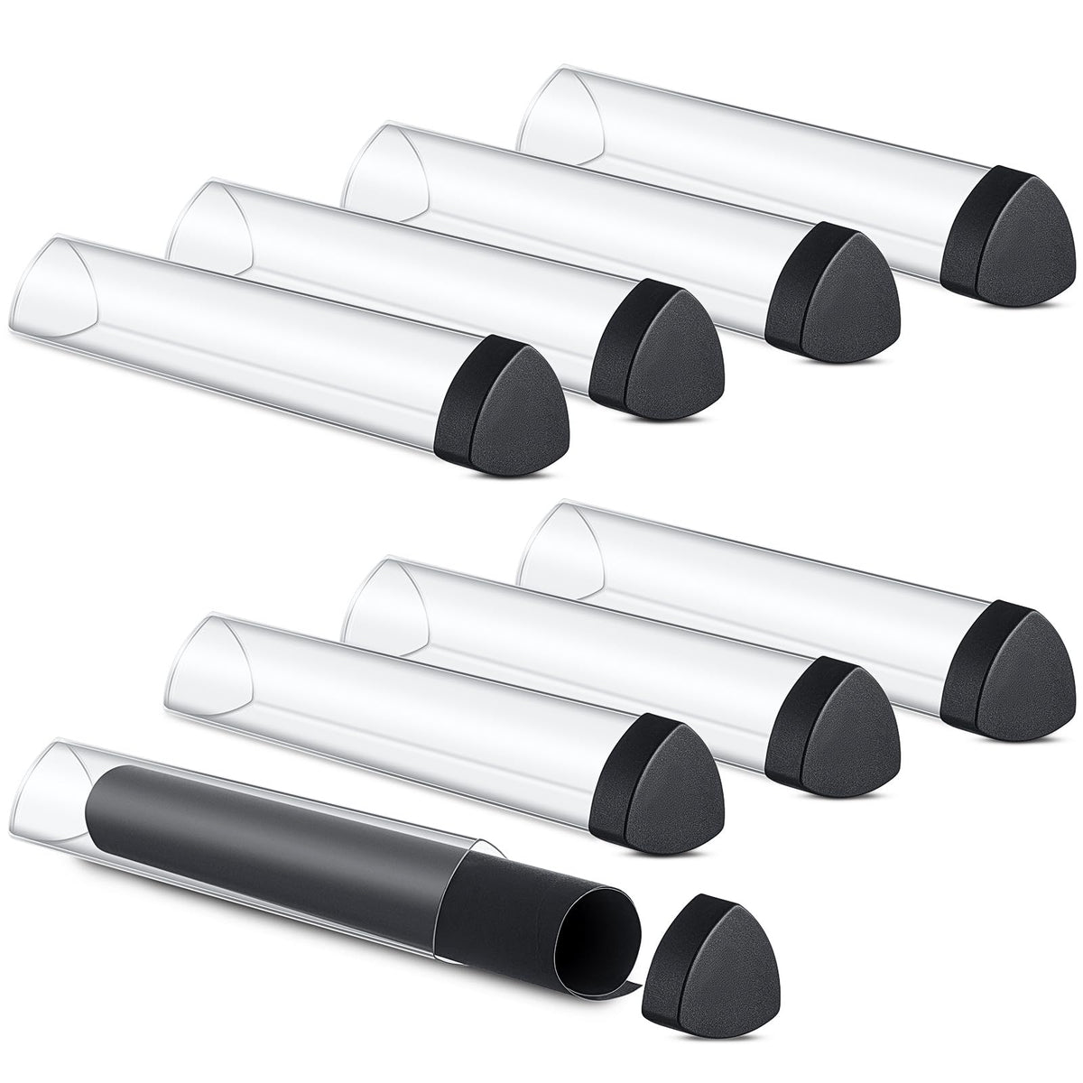 Hsei prism playmat tube in black keeps mats neatly organized and protected