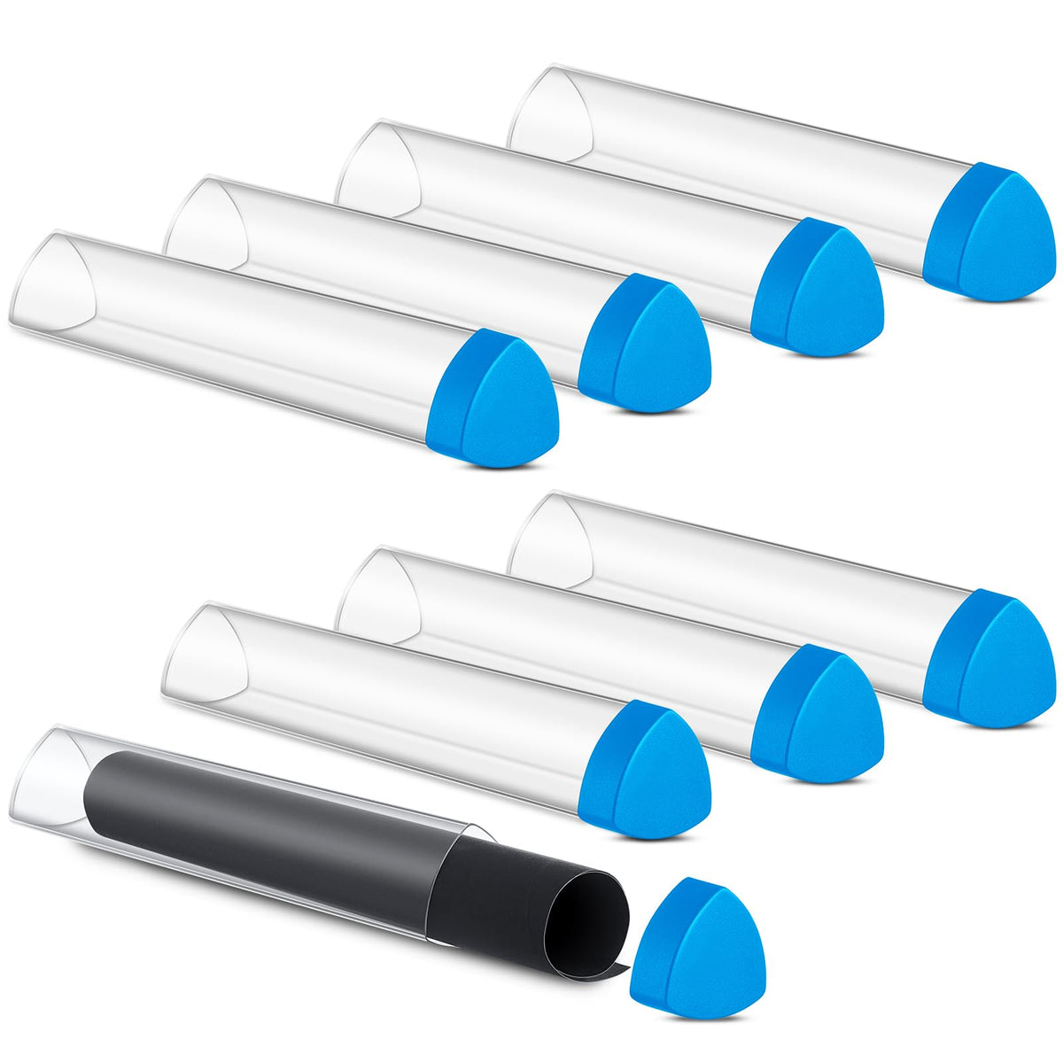 Hsei prism playmat tube blue keeps one mat neatly stored for easy access.