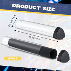 Hsei prism playmat tube in clear shows contents at a glance for easy access
